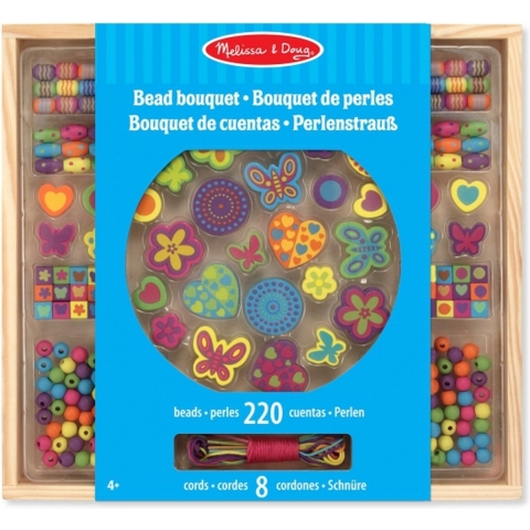 Houten speelgoed kralenset Bouquet Deluxe -