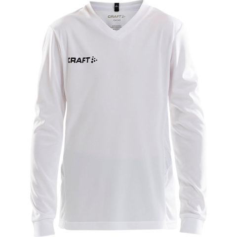 Craft 1906886 Squad Solid Jersey LS JR - White - 134/140