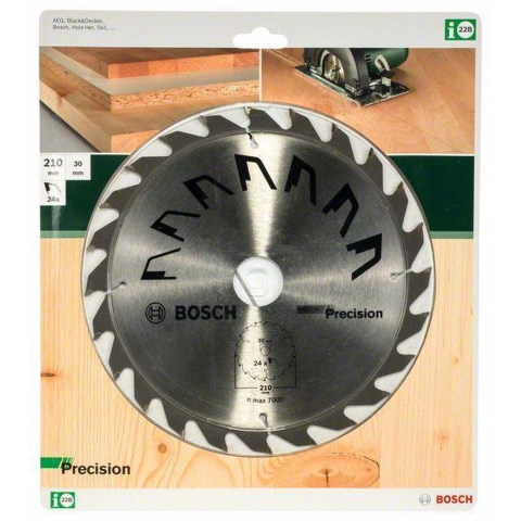Bosch Accessoires Cirkelzaagblad Precision 210X2X30/-,T24 - 2609256872