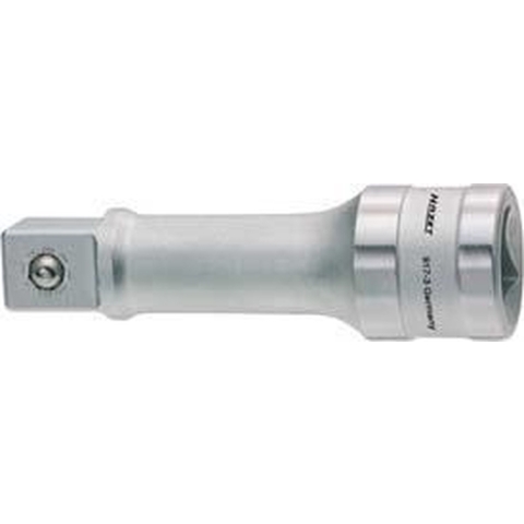 HAZET Verlengstuk 917-3 · 1/2 inch (12,5 mm) vierkant hol · 1/2 inch (12,5 mm) vierkant massief · Lengte: 76 mm