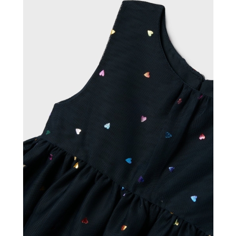 Name It Jurk - NmfVabos - Dark Sapphire m. Harten - Name It - 2 jaar (92) - Jurk