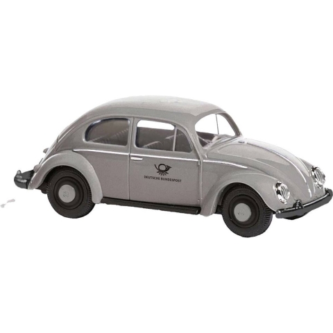 Busch 52964 H0 Auto Volkswagen Kever ovale ruit DBP grijs