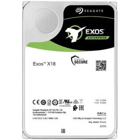 Seagate Exos X18 14 TB Harde schijf (3.5 inch) SATA III ST14000NM000J Bulk