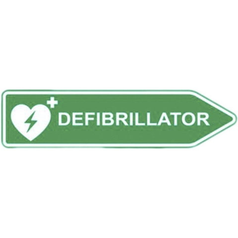 MEDX5 AED-Z-SCHILD-R AED-bord Buiten Aluminium