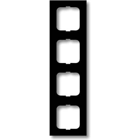 Busch-Jaeger 2CKA001754A4422 Frame Frame 4-voudig Future lineair Diepzwart (RAL 9005), Zwart 1 stuk(s)