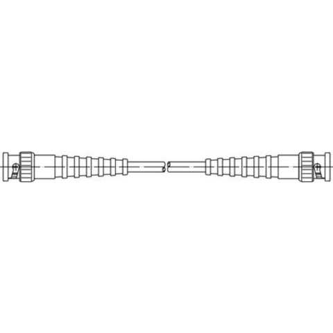 Telegärtner 100009996 BNC-meetsnoer 1.50 m Zwart
