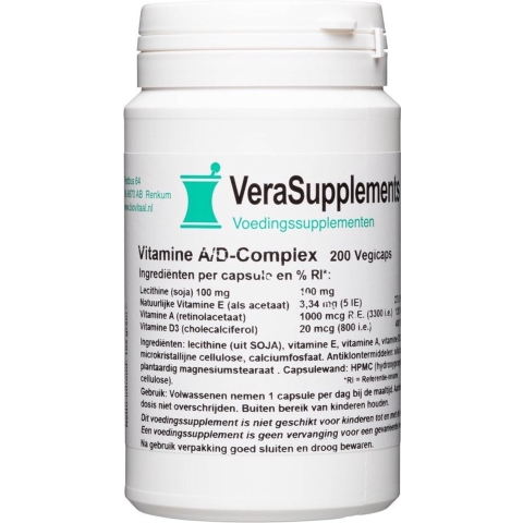 VeraSupplements Vitamine A/D Complex Capsules