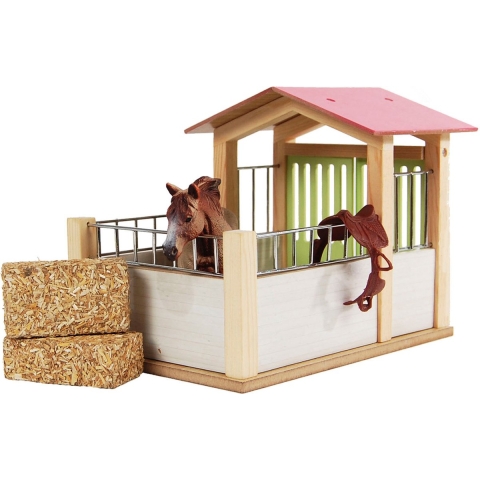 Kids Globe paardenbox 14x21,8x14cm roze