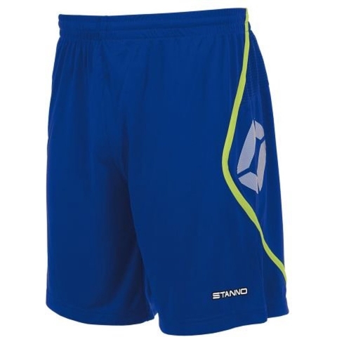Stanno 420117K Pisa Short Kids - Deep Blue-Neon Yellow - 152