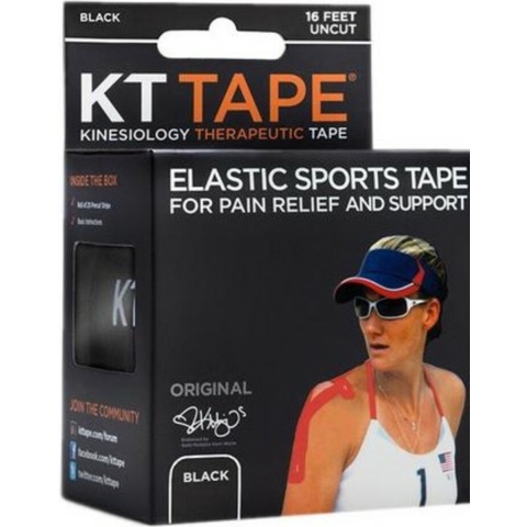 KT Tape Elastic Sports Tape Roll Zwart