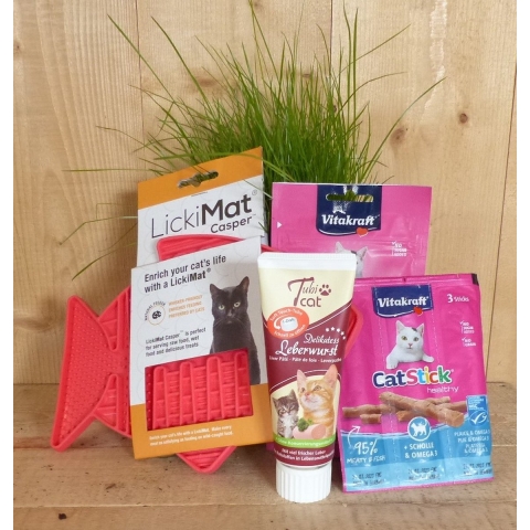 Cadeaupakket kattensnacks - Warentuin mix