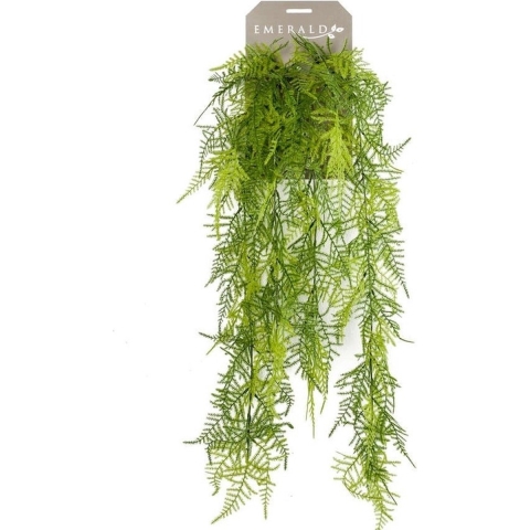 Kunstplant groene Kantvaren hangplant/tak 80 cm -