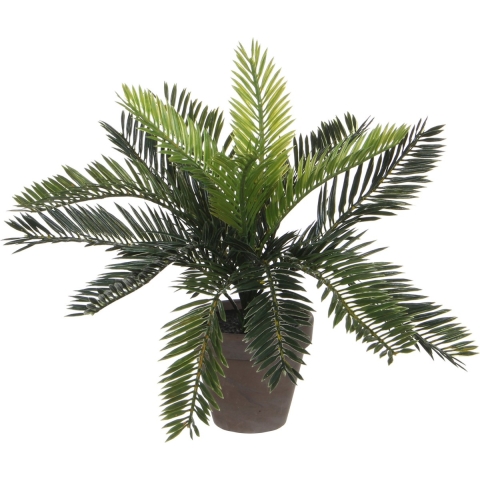 Mica Decorations Kunstplant Cycaspalm - groen - H33 cm - in pot - kamerplant -