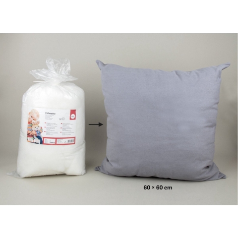 Rayher Hobby vulmateriaal - polyester schuim vlokken - 1x kilo voor knuffels/kussens - zeer donzig -
