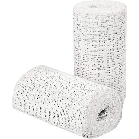 Gips gaas/gipsverband - 4x rollen - 10 x 270 cm - Gipsrollen - Gipsbuik - Afdruk -