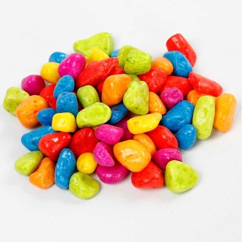 Decoratieve mozaiek stenen - 8-10 mm - neon kleuren - 2 kilogram -