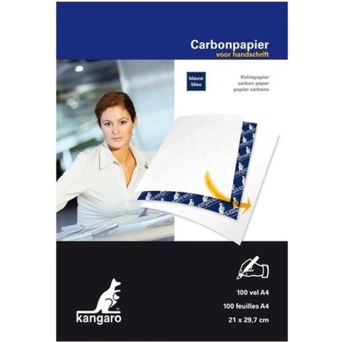 Carbonpapier/transferpapier/overtrekpapier blauw A4 - 100x vellen - overtrekvellen -