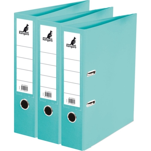 Ringband map/ordners A4 - 3x - turquoise - 31 x 28 x 7 cm - Documenten opbergen - Kantoorartikelen -