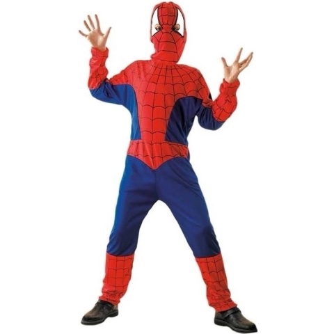 Spinnenheld verkleedkleding kostuum - voor kinderen - Spiderman - Superhelden 110-122 (4-6 jaar) -