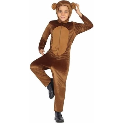 Aap Tootsie verkleed kostuum/onesie voor kinderen 128 (7-9 jaar) -