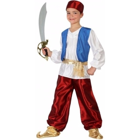 Arabische strijder Badir kostuum voor jongens 116 (5-6 jaar) -