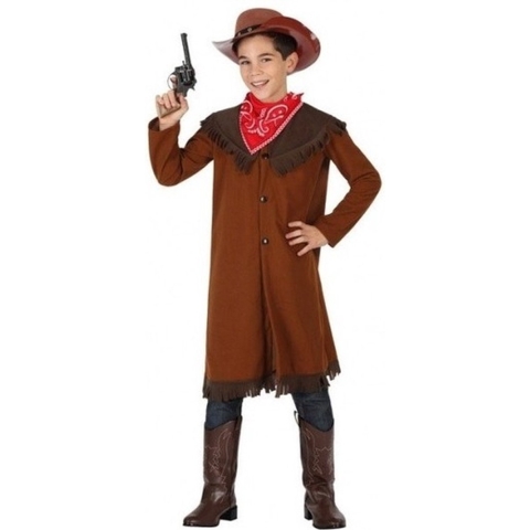 Cowboy John verkleed kostuum voor jongens 140 (10-12 jaar) -