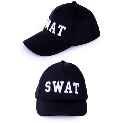 4x Politie SWAT baseball caps verkleedkleding voor volwassenen -