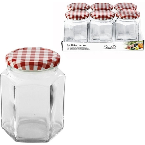 Glazen Weckpotjes 288 ml 6 Stuks