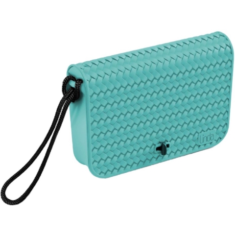 Linda Pochette Turquoise/Zwart
