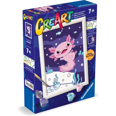 Ravensburger CreArt Schilderen op Nummer Axolotl