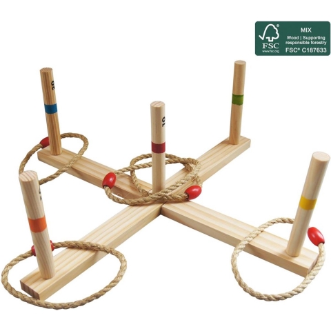Outdoor Play Houten Ringwerpspel + Draagtas