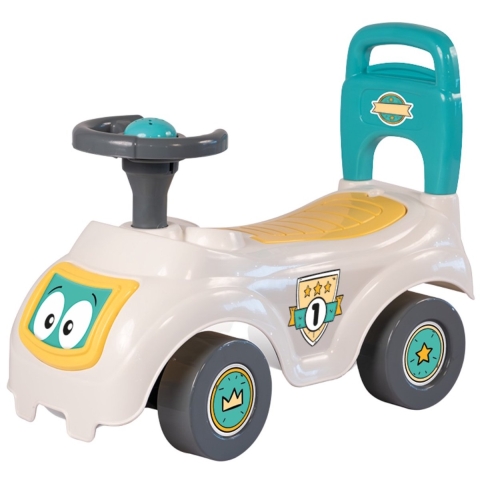 Dolu Loopauto Wit/Groen/Geel