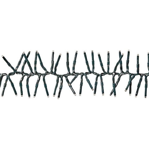 Clusterverlichting 384 LEDs Warm Wit Zwart