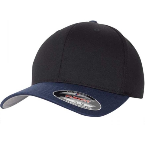 Flexfit FX6277T Flexfit Wooly Combed 2-Tone Cap - Black/Navy - L/XL