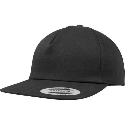 Flexfit FX6502 Unstructured 5-Panel Snapback - Black - One Size
