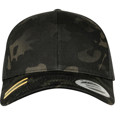 Flexfit FX6606MC Retro Trucker Multicam Cap - Black Multicam - One Size