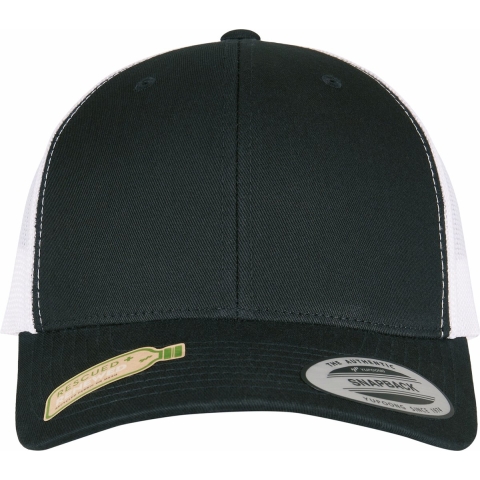 Flexfit FX6606RT YP Classics Recycled Retro Trucker Cap 2-Tone - Black/White - One Size