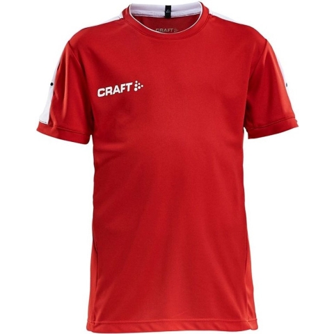Craft 1905636 Progress Practise Tee JR - Brigh Red/White - 146/152