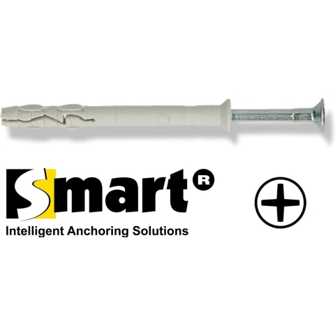 pgb-Europe SMART | Nagelplug VK boord gemonteerd Ø 8x100 | 100 st - SM0PKKN010801003