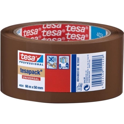 Tesa Verpakkingsplakband PP | zeemleer | lengte 66 m | breedte 50 mm wiel | 6 stuks - 04024-00237-04 04024-00237-04