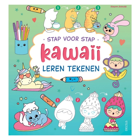 Stap voor stap kawaii leren tekenen (Paperback)