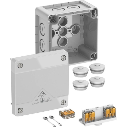 Spelsberg Abox Pro SLK-2,5² Aftakkast (l x b x h) 92 x 92 x 60 mm Grijs IP66, IP67, IP69 1 stuk(s)