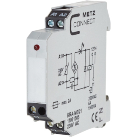 Metz Connect 11061505 Koppelelement 230 V/AC (max) 1x wisselcontact 1 stuk(s)