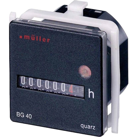 Müller BG 40.17 12-48V DC Bedrijfsurenteller Roltelwerk