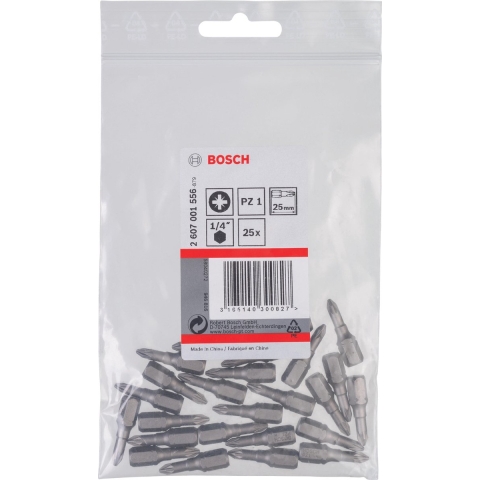 Bosch Accessories 2607001556 Kruis-bit PZ 1 C 6.3 25 stuk(s)