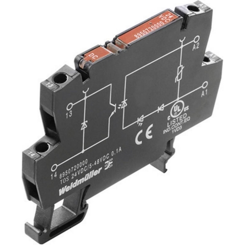 Weidmüller Optokoppelingsrelais 8951020000-1 0.5 A Schakelspanning (max.): 48 V/DC 1 stuk(s)