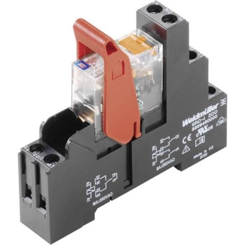 Weidmüller RCIKIT 24VDC 1CO LED Relaismodule Nominale spanning: 24 V/DC Schakelstroom (max.): 16 A 1x wisselcontact 1 stuk(s)