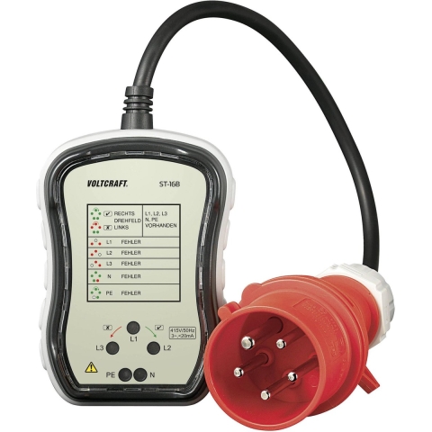 VOLTCRAFT ST-16B Stopcontacttester Optisch