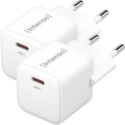 Intenso W30C GaN USB-oplader 30 W Binnen Uitgangsstroom (max.) 3 A Aantal uitgangen: 1 x 1x USB-C GaN, USB Power Delivery (USB-PD)