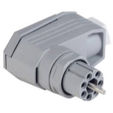 Hirschmann 931 553-106-1 Netstekker N Bus, haaks Totaal aantal polen: 6 + PE 5 A Grijs 1 stuk(s)